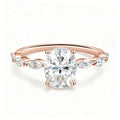 Oval Moissanite Rings engagement ring